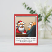 おもしろいクリスマス用はがき シーズンポストカード (スタンド正面)