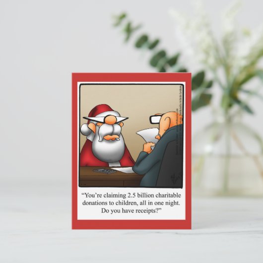 おもしろいクリスマス用はがき シーズンポストカード (スタンド正面)