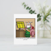 おもしろいクリスマス用はがき シーズンポストカード (スタンド正面)