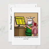 おもしろいクリスマス用はがき シーズンポストカード (正面/裏面)