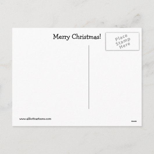 おもしろいクリスマス用はがき シーズンポストカード (裏面)