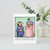 おもしろいクリスマス用はがき シーズンポストカード (スタンド正面)