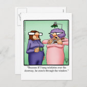 おもしろいクリスマス用はがき シーズンポストカード (正面/裏面)