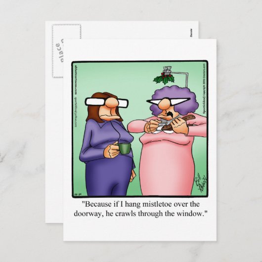 おもしろいクリスマス用はがき シーズンポストカード (正面/裏面)