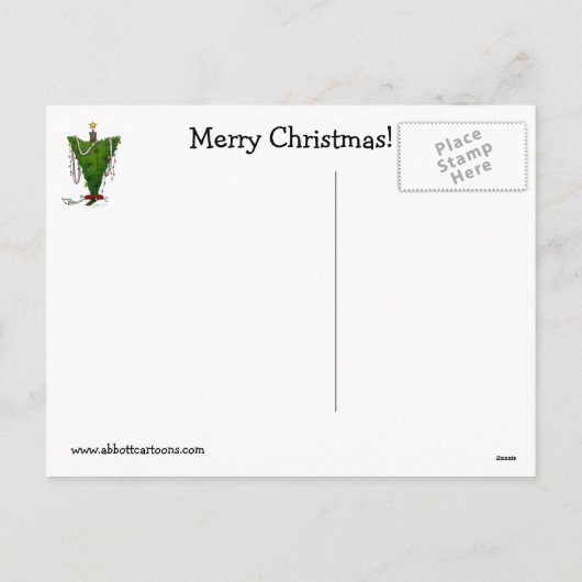 おもしろいクリスマス用はがき シーズンポストカード (裏面)