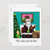 おもしろいクリスマス用はがき シーズンポストカード (正面/裏面)