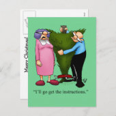 おもしろいクリスマス用はがき シーズンポストカード (正面/裏面)