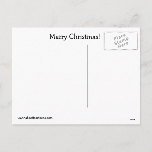 おもしろいクリスマス用はがき シーズンポストカード (裏面)