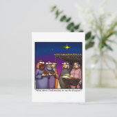 おもしろいクリスマス用はがき シーズンポストカード (スタンド正面)