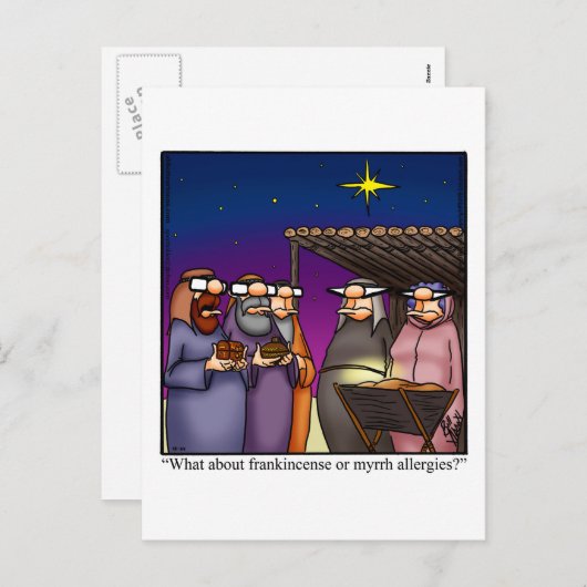 おもしろいクリスマス用はがき シーズンポストカード (正面/裏面)