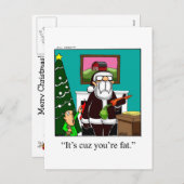 おもしろいクリスマス用はがき シーズンポストカード (正面/裏面)