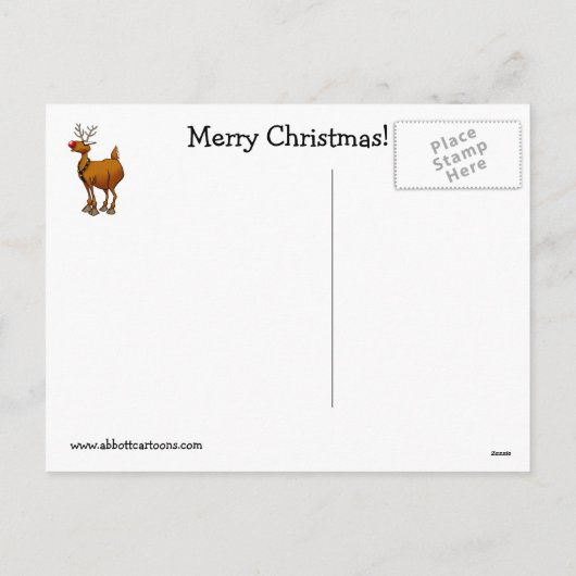 おもしろいクリスマス用はがき シーズンポストカード (裏面)