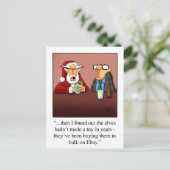 おもしろいクリスマス用はがき ポストカード (スタンド正面)