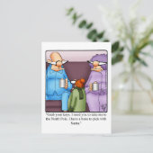 おもしろいクリスマス用はがき ポストカード (スタンド正面)