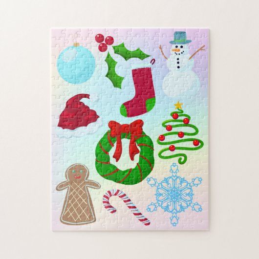 おもしろいクリスマス用品パズル ジグソーパズル (縦)