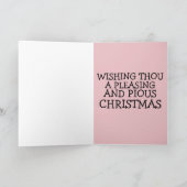 おもしろいクリスマス用艶消しカード カード (内部)