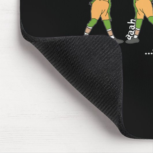 おもしろいクリスマス私はクリスマスの服を行っていない マウスパッド (コーナー)