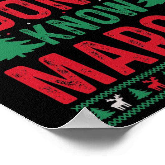 おもしろいクリスマス私はマーゴを知らない ポスター (角)