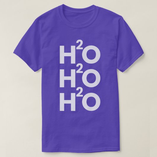 おもしろいクリスマス科学ギーク化学おたくジョークH Tシャツ (デザイン正面)