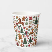 おもしろいクリスマス紙カップ 紙コップ (裏面)