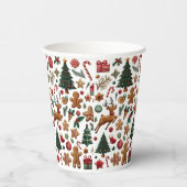 おもしろいクリスマス紙カップ 紙コップ (右)