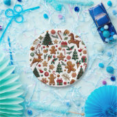 おもしろいクリスマス紙プレート ペーパープレート (パーティー)