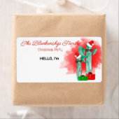 おもしろいクリスマス紙ラベル名タグ ラベル (インサイチュ)