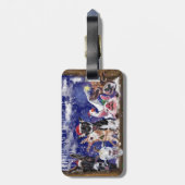 おもしろいクリスマス荷物タグハッピーファーム動物 ラゲッジタグ (裏面縦)