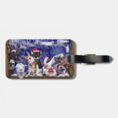 おもしろいクリスマス荷物タグハッピーファーム動物 ラゲッジタグ (裏面横)