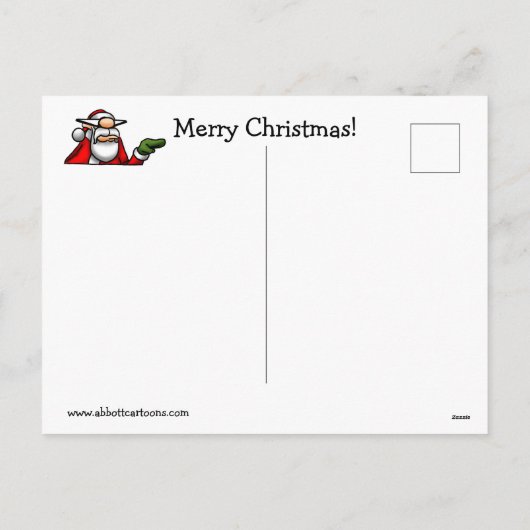 おもしろいクリスマス葉書 シーズンポストカード (裏面)