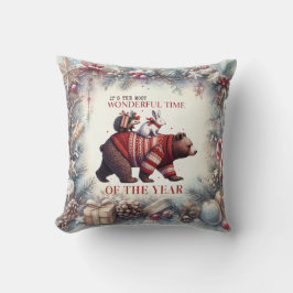 おもしろいクリスマス装飾用クッション大人と子供 クッション