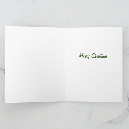 おもしろいクリスマス詩かわいいトナカイ カード (内部)