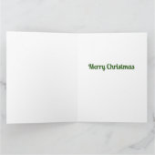 おもしろいクリスマス詩かわいいトナカイ カード (内部)