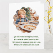 おもしろいクリスマス詩かわいいトナカイ カード (黄色い花)