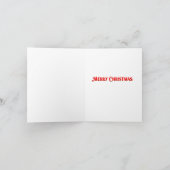 おもしろいクリスマス詩かわいいトナカイ カード (内部)