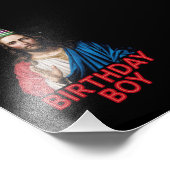 おもしろいクリスマス誕生日少年 フォトプリント            (角)