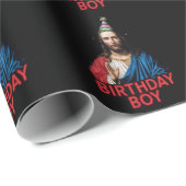 おもしろいクリスマス誕生日少年 ラッピングペーパー (ロールコーナー)