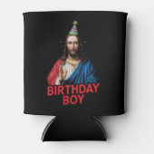 おもしろいクリスマス誕生日少年 缶クーラー (正面)