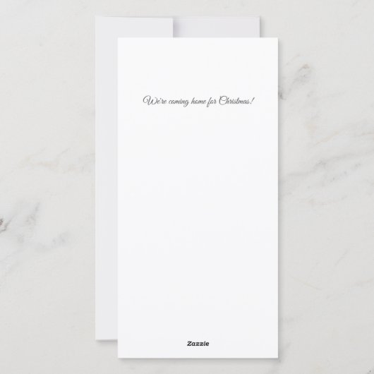 おもしろいクリスマス赤い緑のティンセル写真 シーズンカード (裏面)