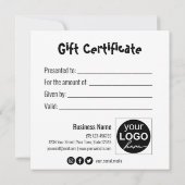 おもしろいクリスマス赤ノーズのトナカイのギフトカード (裏面)