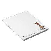 おもしろいクリスマス赤ノーズ・トナカイ ノートパッド (アングル)