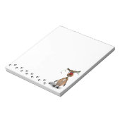 おもしろいクリスマス赤ノーズ・トナカイ ノートパッド (回転)