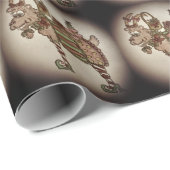 おもしろいクリスマス踊りヤギ包み紙 ラッピングペーパー (ロールコーナー)