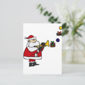 おもしろいクリスマス遊サンタ シーズンポストカード (スタンド正面)