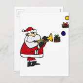 おもしろいクリスマス遊サンタ シーズンポストカード (正面/裏面)