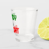 おもしろいクリスマス酔いと明るいホリデーパーティー ショットグラス (右)