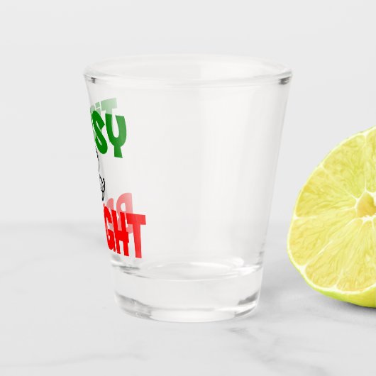 おもしろいクリスマス酔いと明るいホリデーパーティー ショットグラス (右)