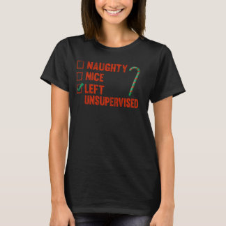おもしろいクリスマス離れアパレいけなルニースンスーパー Tシャツ