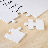 おもしろいクリスマス雪だるま顔 ジグソーパズル (側面)