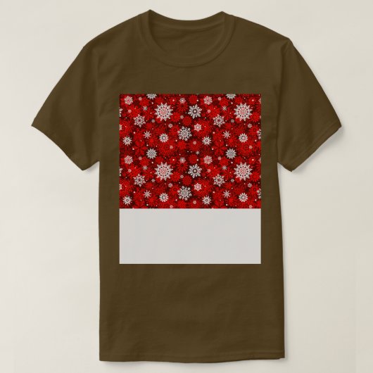 おもしろいクリスマス顔マスクスノーフレーク顔マスク4 Tシャツ (デザイン正面)